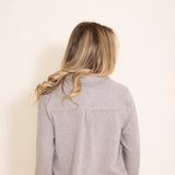Thread & Supply Lewis Button Up Shirt for Women in Khaki Grey