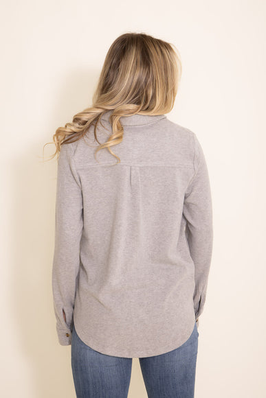 Thread & Supply Lewis Button Up Shirt for Women in Khaki Grey
