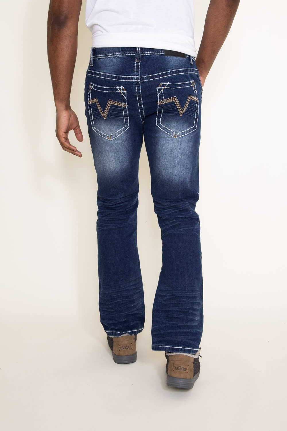 True Luck Zachary Bootcut Stretch Jeans for Men