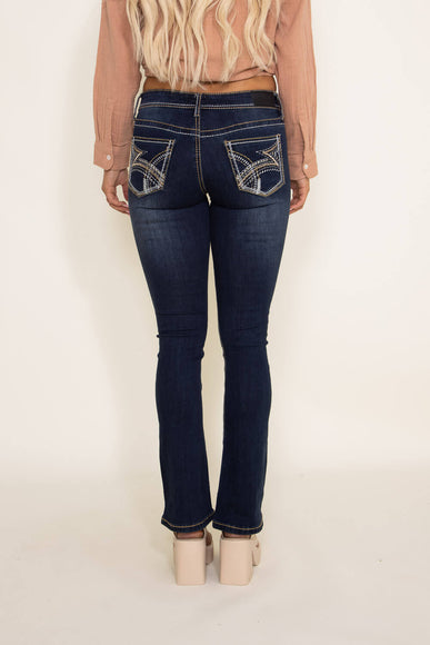 True Luck Random Stitched Bootcut Jeans for Women
