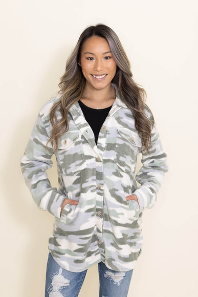 Thread & Supply Tullis Camo Shacket for Women in Green