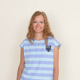 Quiksilver x Stranger Things Lenora Hills Stripped T-Shirt for Women in Lenora Printed Multi
