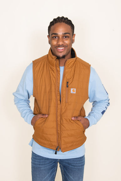 Carhartt Light Weight Insulated Vest for Men in Brown