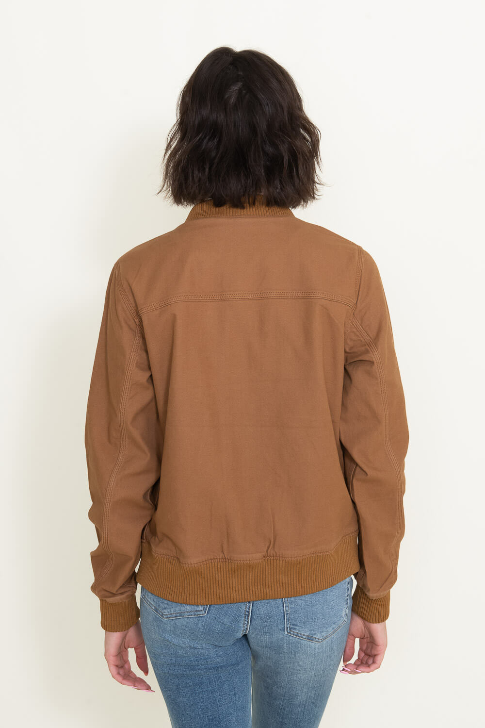 Carhartt Rugged Flex Relaxed Fit Canvas Jacket for Women in Brown