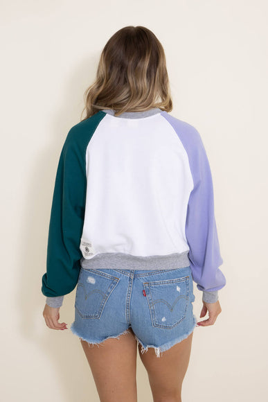 Levi’s Logo Color Block Sweatshirt for Women in White