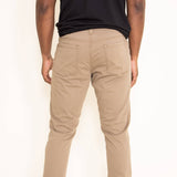 Union Five-Pocket Comfort Twill Pants for Men in Brown