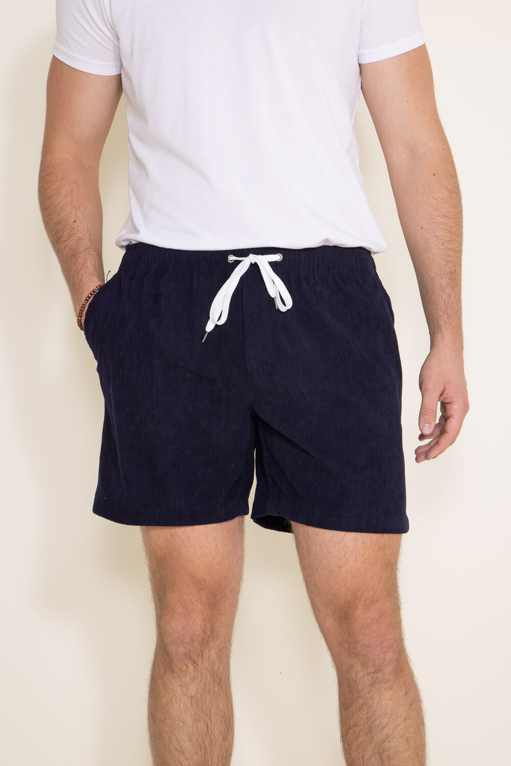 Navy corduroy shorts on sale