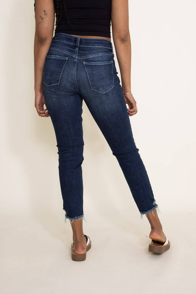 Silver Jeans Suki Mid Rise Button Fly Skinny Crop Jeans for Women