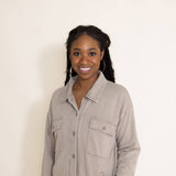 Thread & Supply Cyrus Shacket for Women in Moss Grey