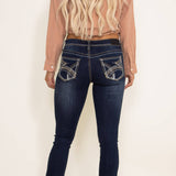 True Luck Random Stitched Bootcut Jeans for Women