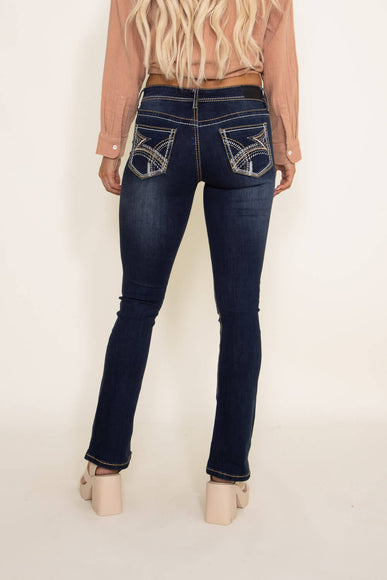 True Luck Random Stitched Bootcut Jeans for Women