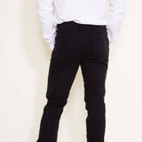 Union Five-Pocket Comfort Twill Pants for Men in Black