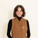 Carhartt Relaxed Fit Canvas Insulated Vest for Women in Brown