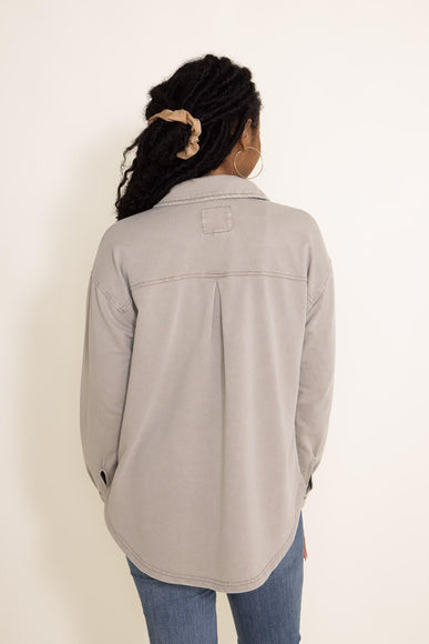 Thread & Supply Cyrus Shacket for Women in Moss Grey