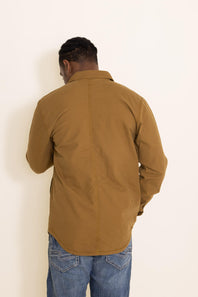 Carhartt Canvas Fleece Lined Shirt Jacket for Men in Brown