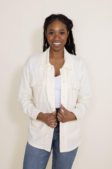 Thread & Supply Cyrus Shacket for Women in White
