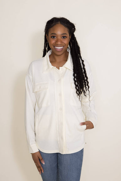 Thread & Supply Cyrus Shacket for Women in White