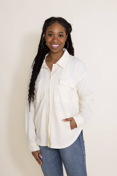 Thread & Supply Cyrus Shacket for Women in White