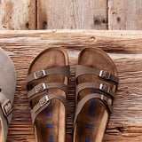 Birkenstock Florida Soft Footbed Sandals in Mocha for Women | 53881