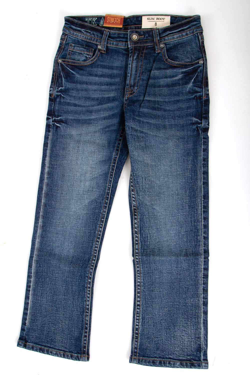Axel Jeans Hunter Slim Bootcut Jeans for Boys in Dark Wash | AXBB0021 ...