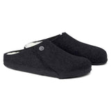 Birkenstock Zermatt Wool Shearling Slipper for Men in Anthracite Grey
