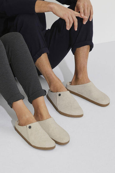 Birkenstock Zermatt Rivet Slippers for Women in Ecru