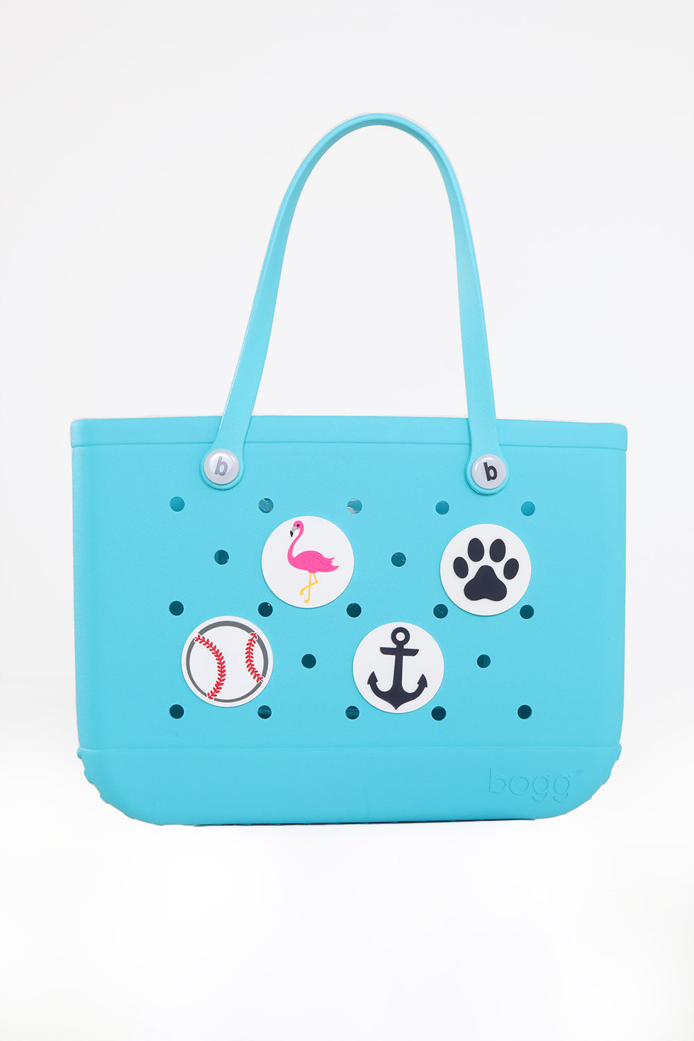 Bogg Bag Bits Baseball Bag Charm in White