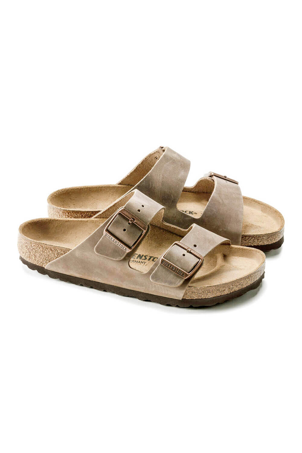 Birkenstock Arizona Oiled Leather Sandals for Men in Tabaco Brown