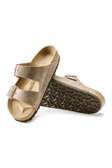 Birkenstock Arizona Oiled Leather Sandals for Men in Tabaco Brown