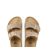 Birkenstock Arizona Oiled Leather Sandals for Men in Tabaco Brown