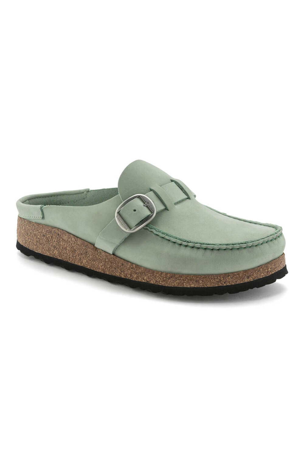 Birkenstock Buckley Suede Mules for Women in Matcha | 1024033 â Glik's