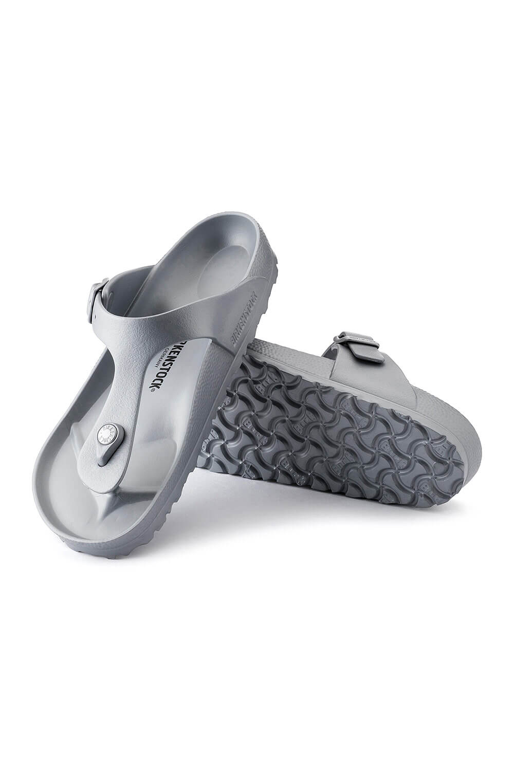 Birkenstock Gizeh EVA Sandals for Women in Metallic Silver