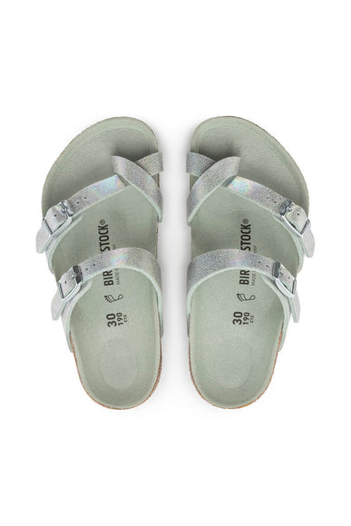 Birkenstock Youth Mayari Iridescent Sandals for Girls in Iridescent Matcha Green