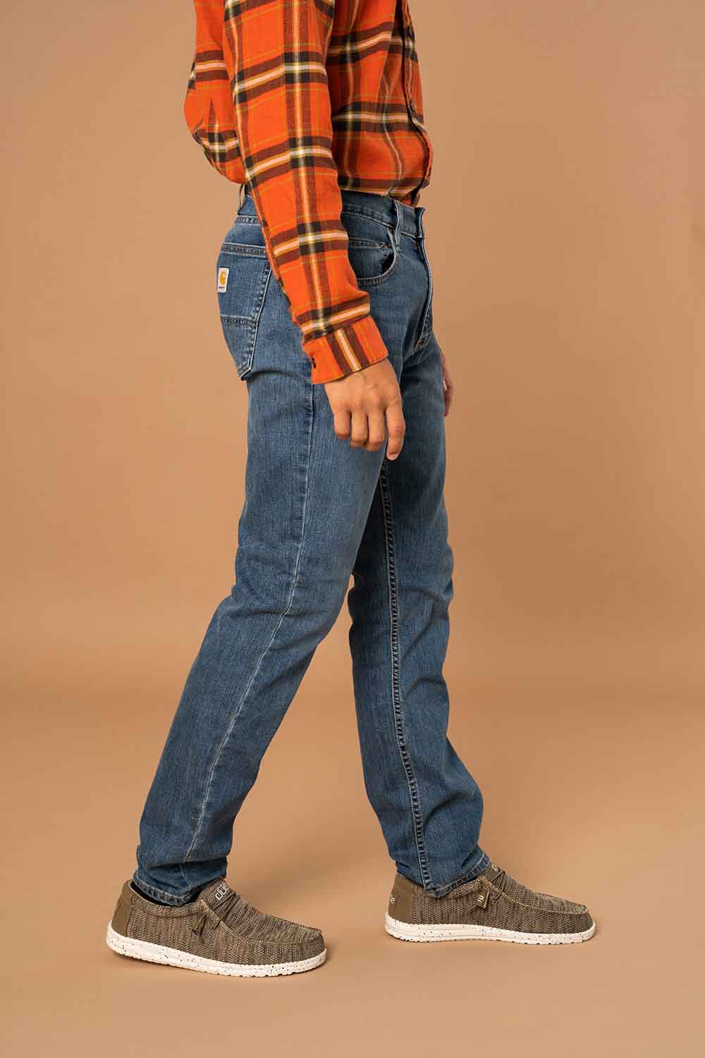 Carhartt Men's Rugged Flex Relaxed Fit Fleece-Lined 5-Pocket Jeans -  104939H88-30x30