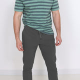 Copper & Oak Elastic File Tech Jogger Pants for Men in Forge Grey