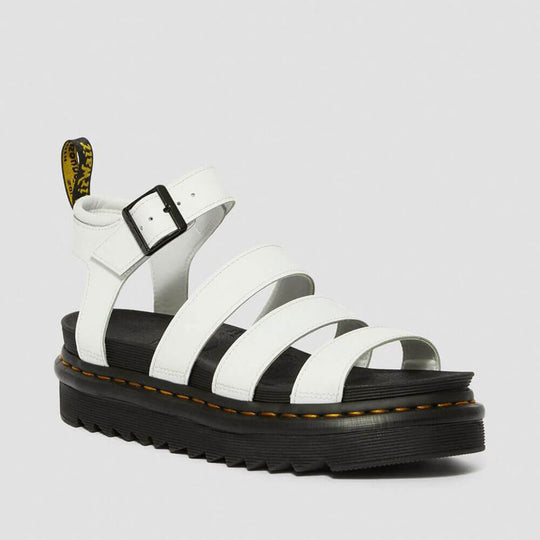 Dr. Martens Blaire Hydro Leather Gladiator Sandals for Women in White ...