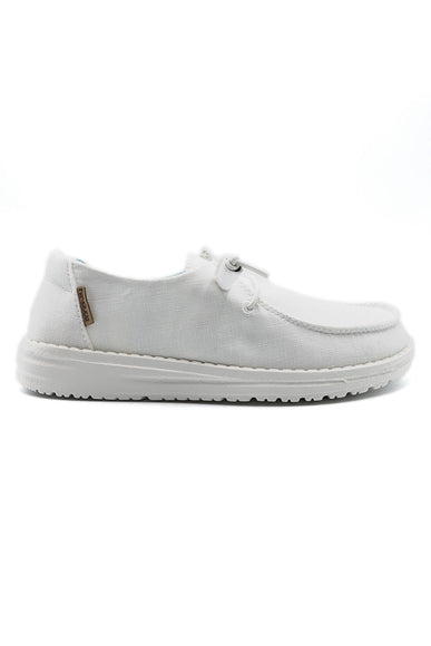 Hey Dude Shoes Women's Wendy Shoes in Silk Moon White 4