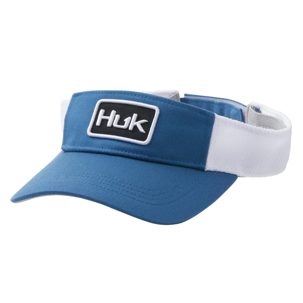 Huk Fishing Solid Visor in Titanium Blue