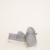Hey Dude Shoes Men’s Wally Canvas Shoes in Linen Iron