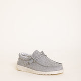 Hey Dude Shoes Men’s Wally Canvas Shoes in Linen Iron alternate photo