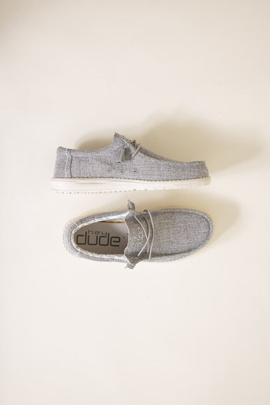 Hey Dude Shoes Men’s Wally Canvas Shoes in Linen Iron alternate photo