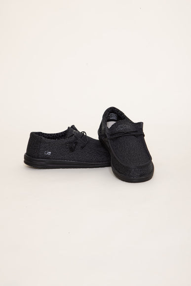 Hey Dude Shoes Men’s Wally Sox Micro Shoes in Total Black 5