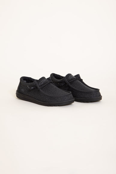 Hey Dude Shoes Men’s Wally Sox Micro Shoes in Total Black 6