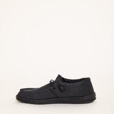 Hey Dude Shoes Men’s Wally Sox Micro Shoes in Total Black 3