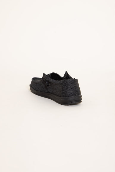 Hey Dude Shoes Men’s Wally Sox Micro Shoes in Total Black 4