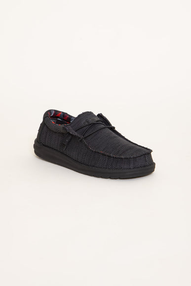 Hey Dude Shoes Men’s Wally Sox Shoes in Jet Black 7