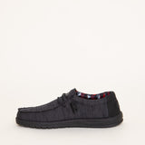 Hey Dude Shoes Men’s Wally Sox Shoes in Jet Black 5
