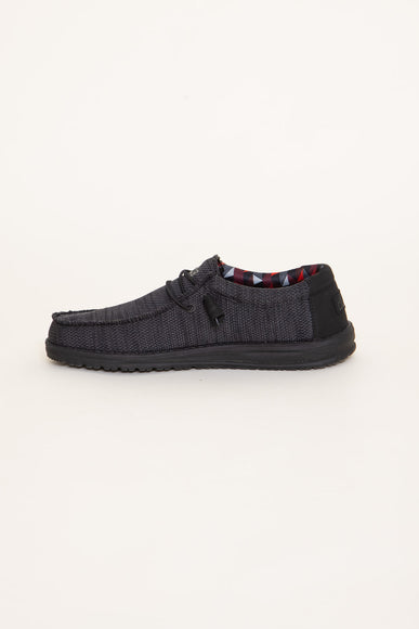 Hey Dude Shoes Men’s Wally Sox Shoes in Jet Black 5