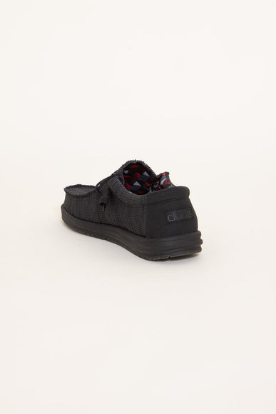 Hey Dude Shoes Men’s Wally Sox Shoes in Jet Black 3