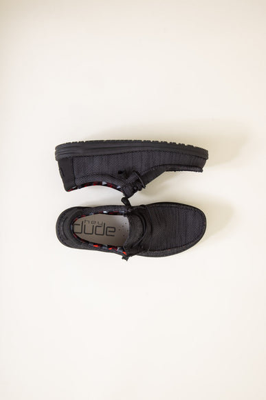 Hey Dude Shoes Men’s Wally Sox Shoes in Jet Black 4